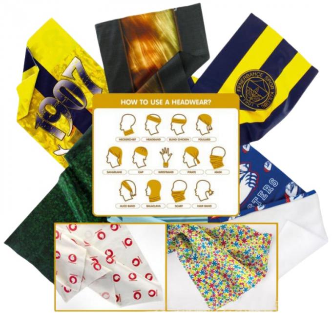 Full Colour Printed Multifunction Buffs Headwear For Sports And Outdoor 3