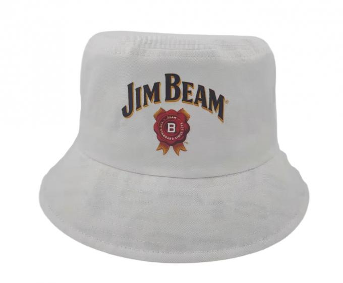 Custom Made Promotional Cotton Material Printed Bucket Hats Headwear 0