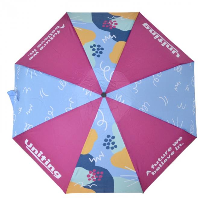 90cm Mini Five Folding Capsule Umbrella Sublimation Printed Custom Made 0