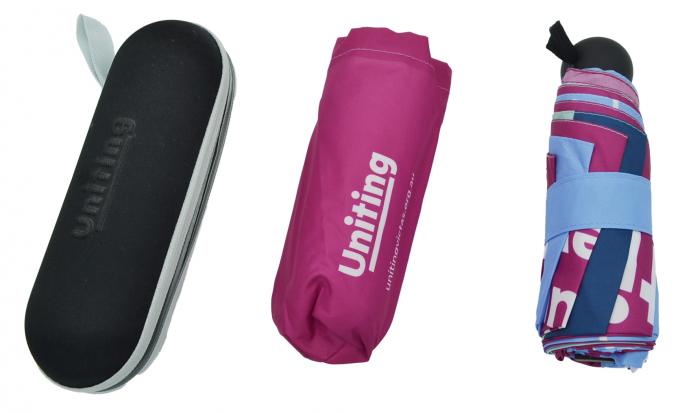 90cm Mini Five Folding Capsule Umbrella Sublimation Printed Custom Made 2