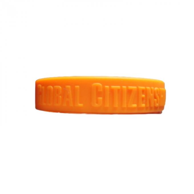 Promotional Embossed Silicone Wristbands Soft Style Thickness 2mm 0