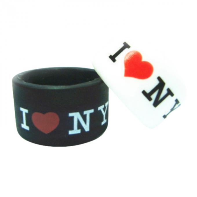Custom Debossed Silicone Finger Ring With PMS Colour Matched 1