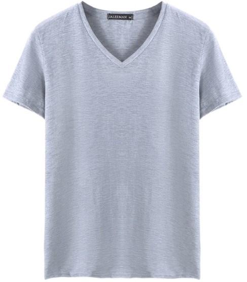 Custom Made Printed Or Embroidery V Neck T Shirts In Cotton Material 0