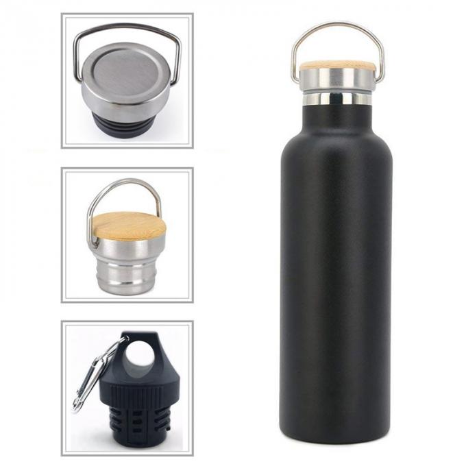 Outdoor 750ml Double Wall Stainless Steel Water Bottles Powder Coating For Promotion 1