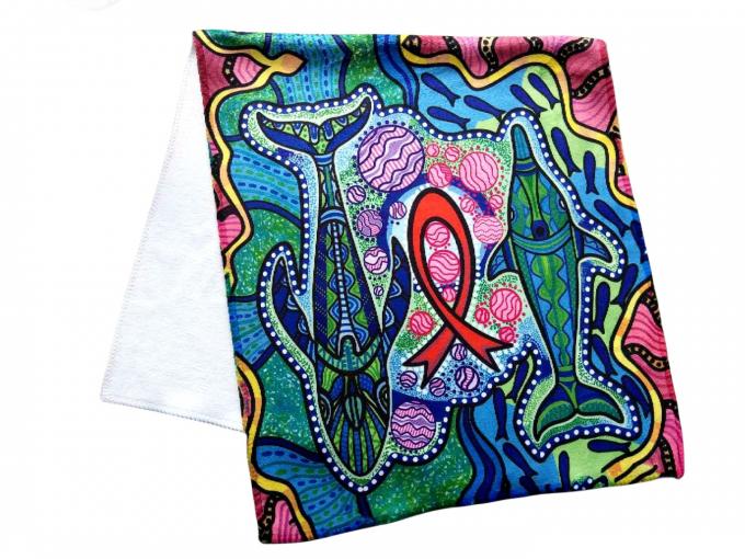 Ultra Soft Full Color Sublimation 350gsm Gym Microfiber Towel For Sports 0
