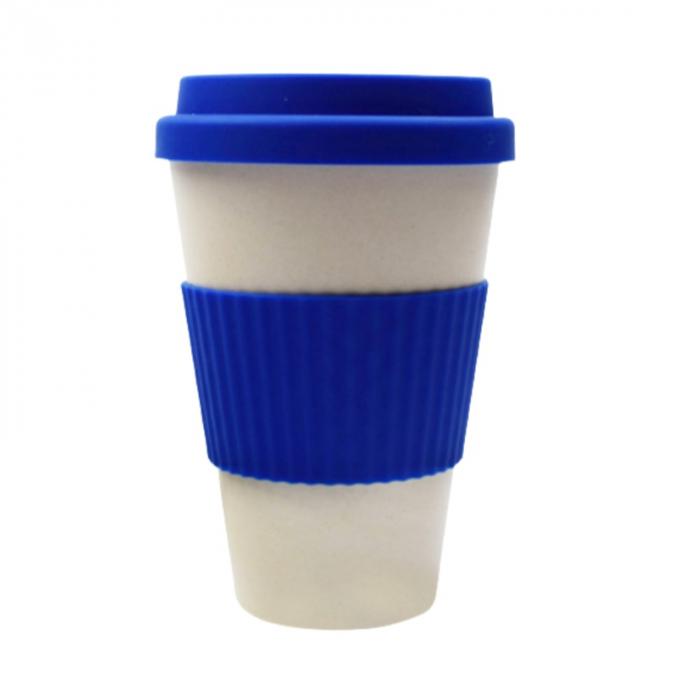 Reusable Plastic Coffee Keep Cups Custom Made Silicone Band BPA Free Promotional Printed 0