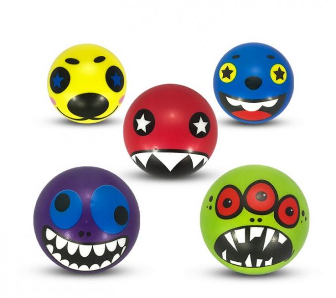Relieves Stress Assorted Colors PU Stress Balls 6.3cm Size Custom Logo 0