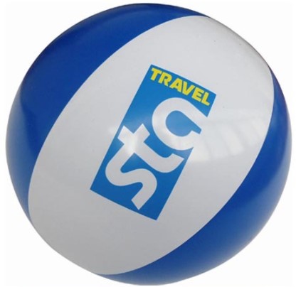 Custom Printed 6 Panels PVC Inflatable Beach Ball For Water Activities 30cm After Inflated 0