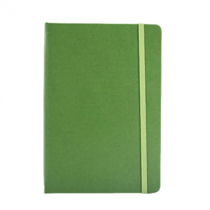 Engraved Logo Hardcover A5 Office PU Notebooks With Elastic Closure 0