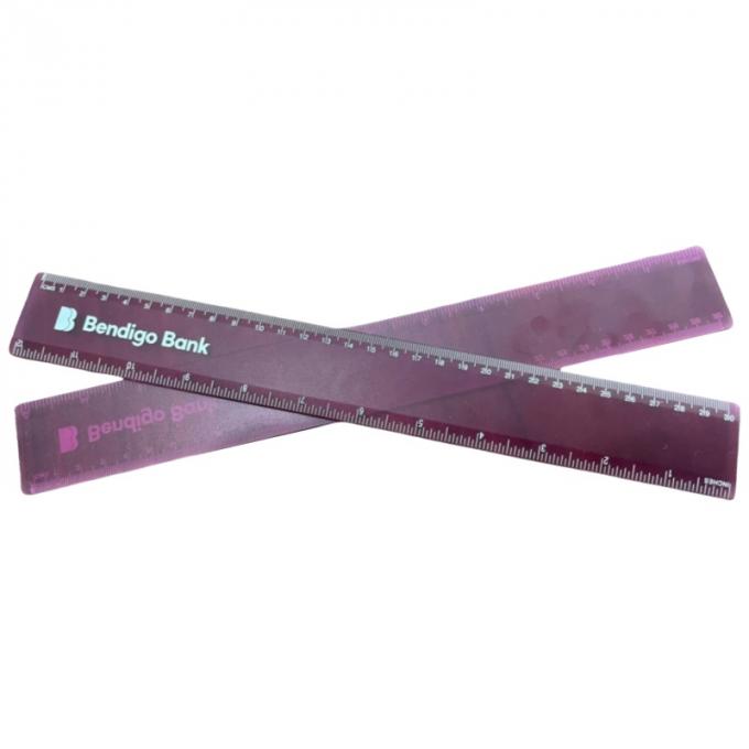 Custom Made 30cm Plastic PS Ruler For Office Or School 1