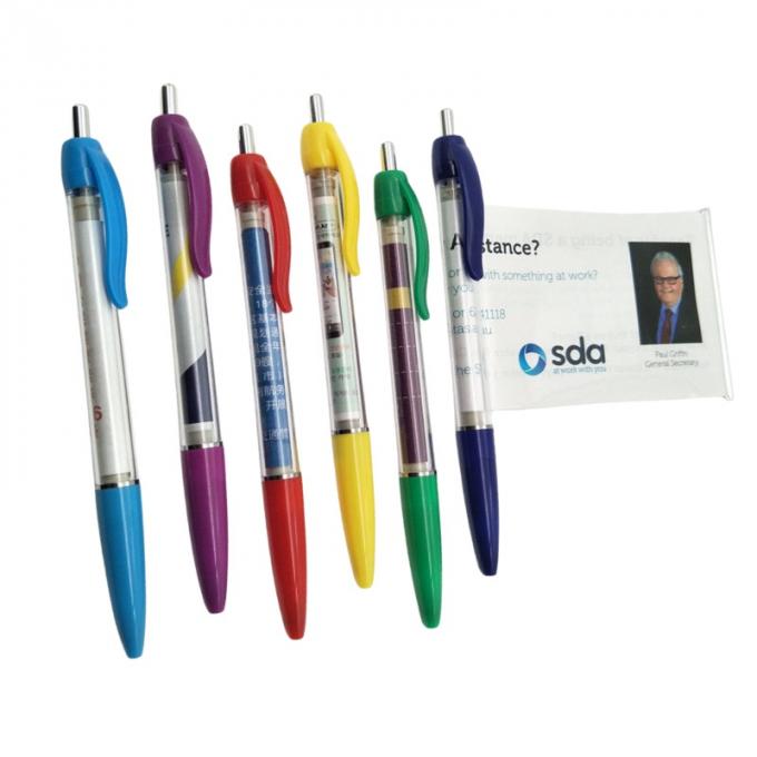 Smooth Barrel Plastic Branding Advertising Banner Ball Pen For Promotion 1