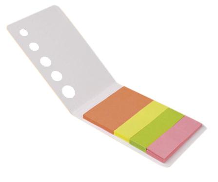 Promotional Portable Paper Sticky Notes With Neon Sheets Eye Catching Color 1