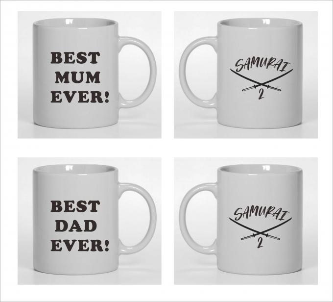 Promotional 350ml 12oz Ceramic Coffee Mugs Full Color Wrap Printed Custom Made 0
