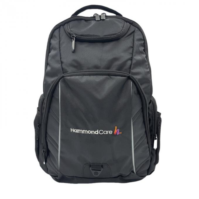 Embroidery Light Weight Backpack With Laptop Pouch Nylon Material For Traveling 0