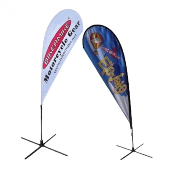 Exhibition Tear Drop Shape Flying Banners Custom Printed Different Size Available 0