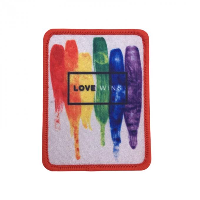 Custom Shape Full Color Printed Fabric Patch On Clothing 1