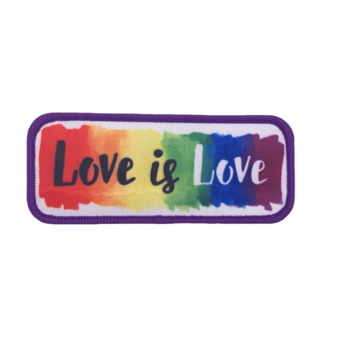Custom Shape Full Color Printed Fabric Patch On Clothing 2