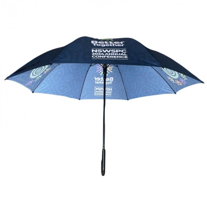 Custom Made 30" Sublimation Golf Straight Umbrella For Outdoor Promotion 1