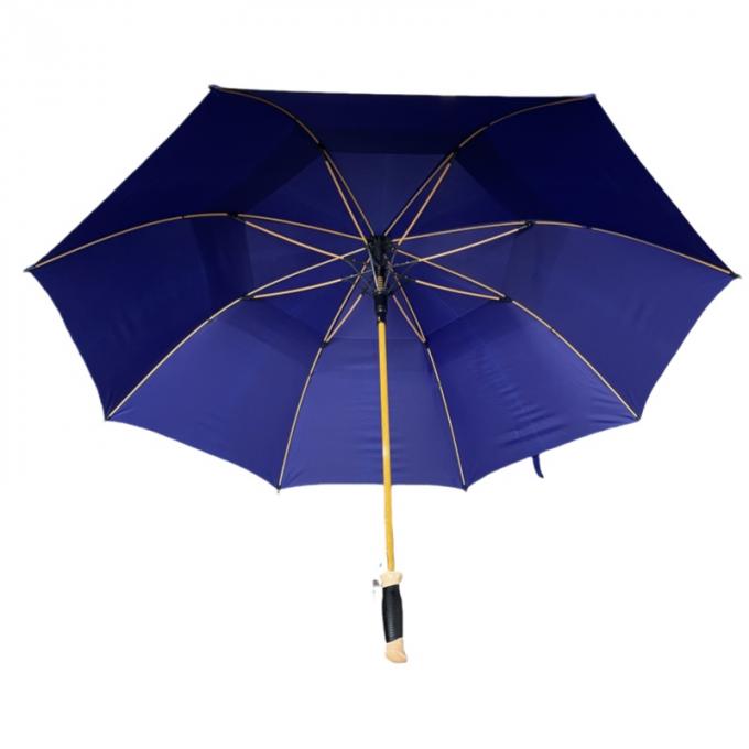 Durable Double Layer Windproof 29" RPET Straight Golf Umbrella For Outdoor Use 0