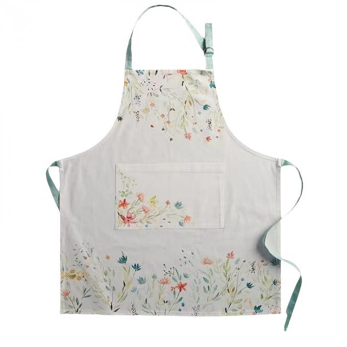 Custom Made Cotton Full Color Printed Apron For Kitchen 1