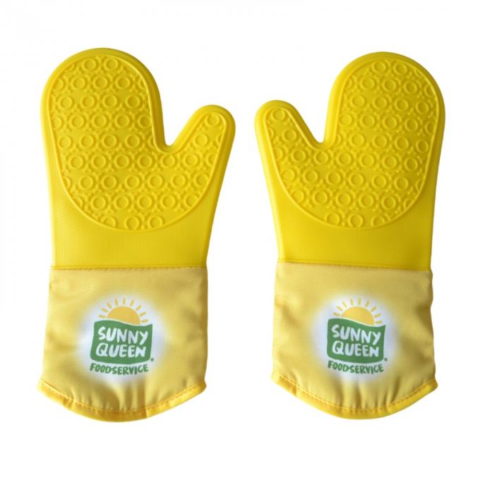 Heavy Weight Full Sublimation Printed Silicone Oven Mitt With Cotton Lining For Kitchen 1