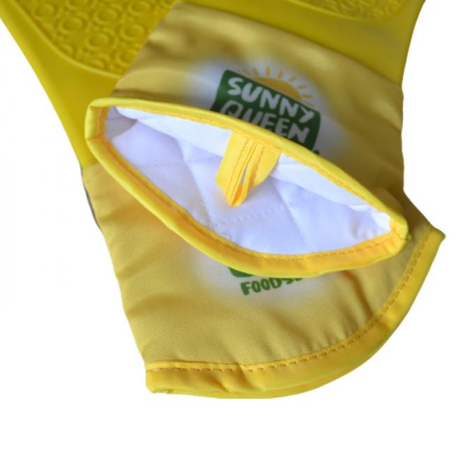 Heavy Weight Full Sublimation Printed Silicone Oven Mitt With Cotton Lining For Kitchen 2