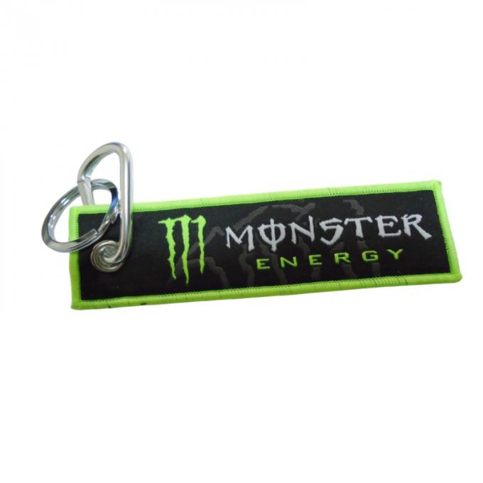 Polyester Custom Stylish Embroidery Key Holder With Remove Before Flight 1