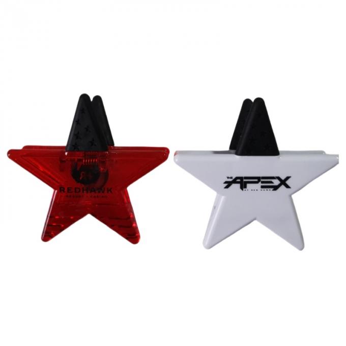 Promotional Plastic Star Shape Magnet Clip For Classroom Or Office 0
