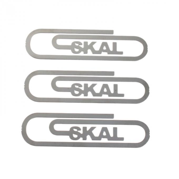 Custom Made Metal Paper Clip Book Mark With Die Cut Shape 0