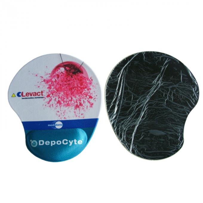 Custom Made Silicone Wrist Rest Gel Mouse Mat With Full Color Printed 2
