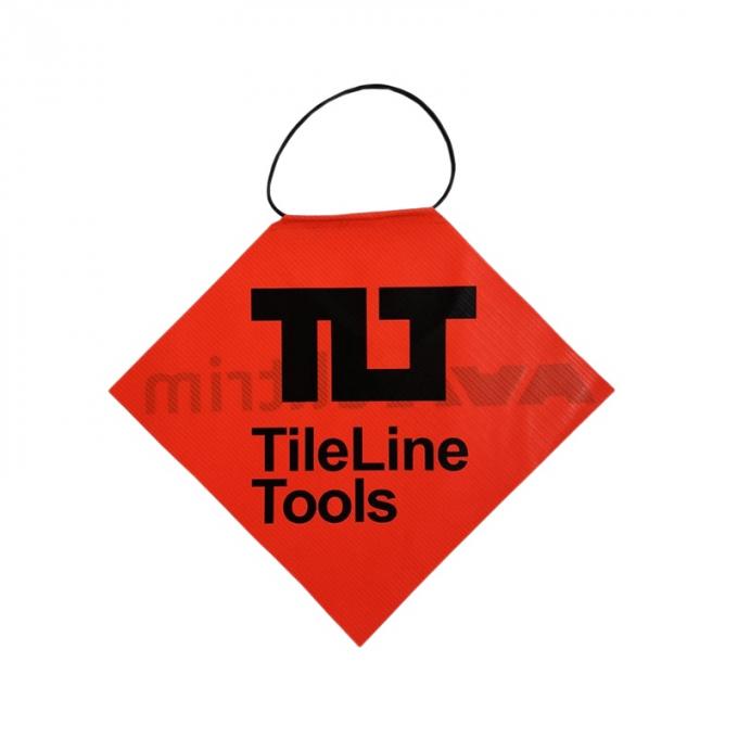 Promotional Square Shape Hanging PVC Safety Flag For Cars Or Trucks 0
