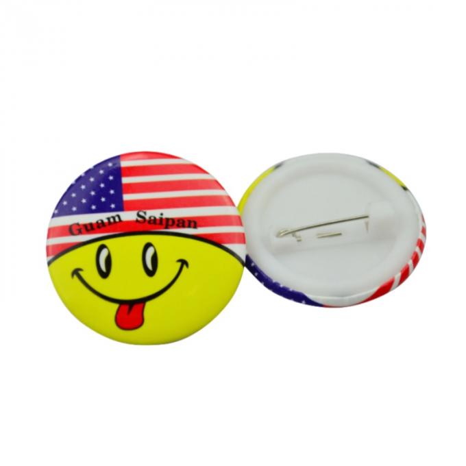 Full Color Printed Star Shape Tinplate Button Pin Badges For Promotion 2