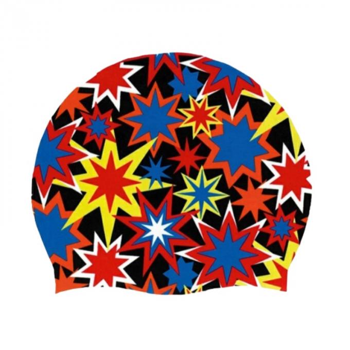 Kids Adults Size Waterproof Silicone Swimming Cap With Custom Printing 1