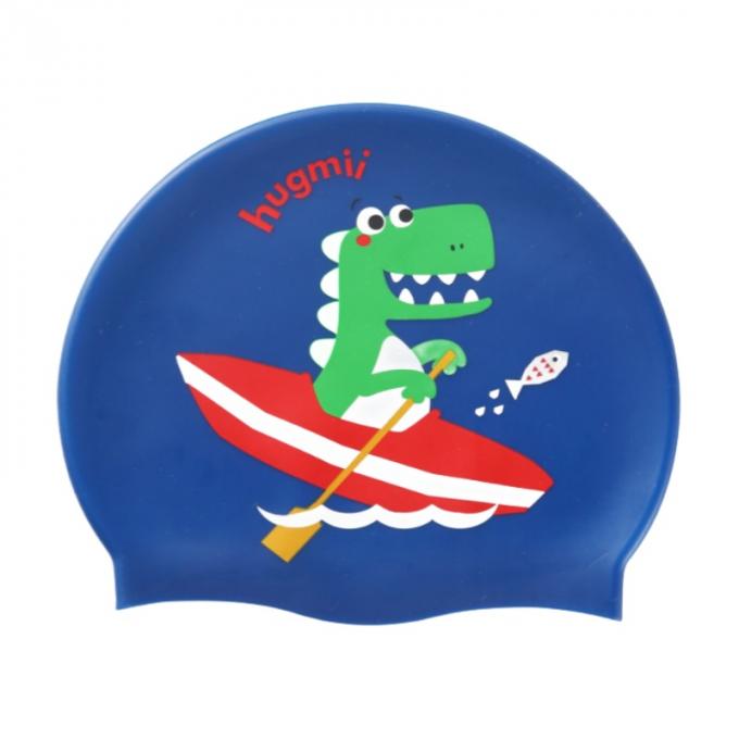 Kids Adults Size Waterproof Silicone Swimming Cap With Custom Printing 3