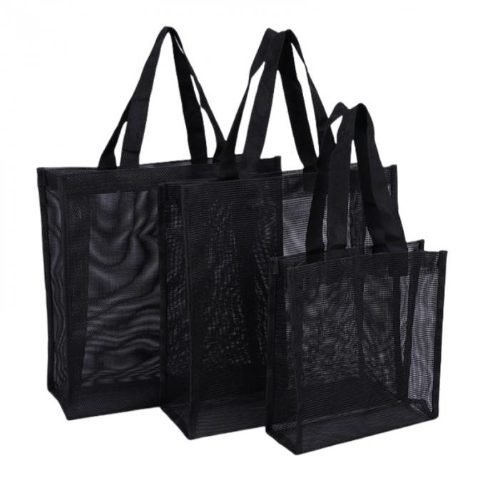 Light Weight Reusable Nylon Mesh Tote Shopping Bags With Large Size 0