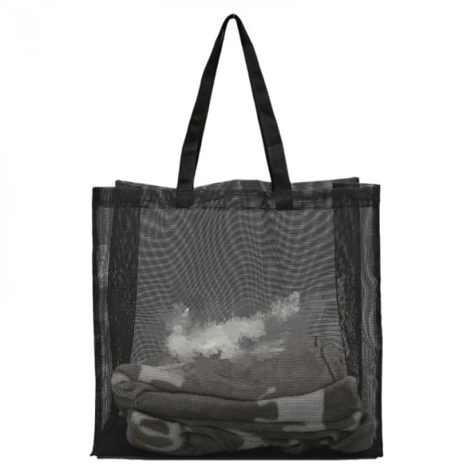 Light Weight Reusable Nylon Mesh Tote Shopping Bags With Large Size 1