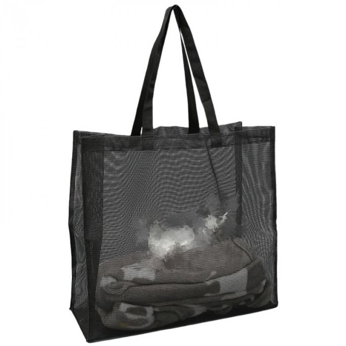 Light Weight Reusable Nylon Mesh Tote Shopping Bags With Large Size 2