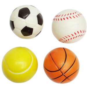 Relieves Stress Assorted Colors PU Stress Balls 6.3cm Size Custom Logo